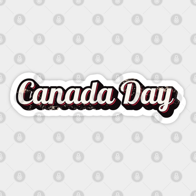 Vintage Canada Day Sticker by OgyDesign